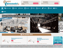 Tablet Screenshot of emploi-evenementiel.fr